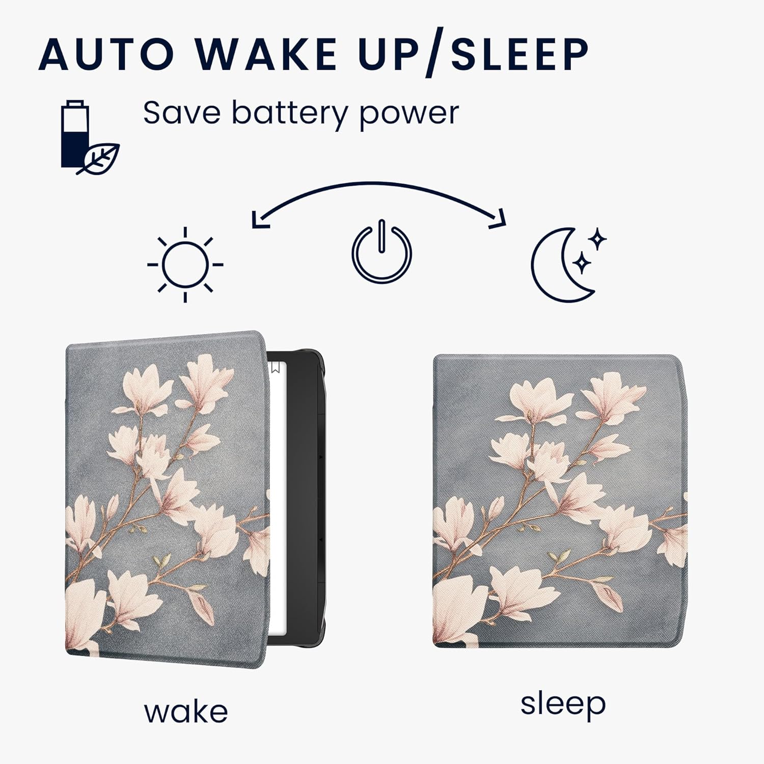 Pouzdro KW Mobile - Magnolias - 23RT005C - pro Pocketbook 700 Era / 700 Era Color - vícebarevné