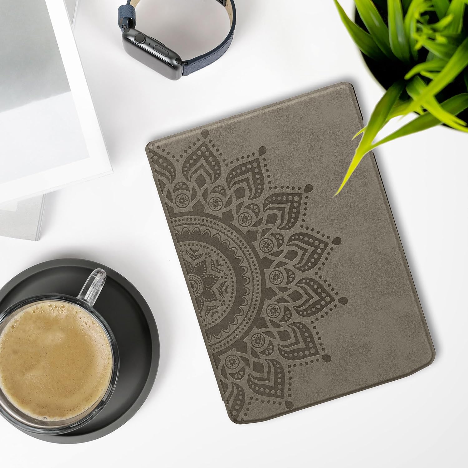 Pouzdro KW Mobile - Rising Sun - 23SA002C - pro Pocketbook 743G InkPad 4 / 743K3 Color 3 / 743C Color 2 - šedé