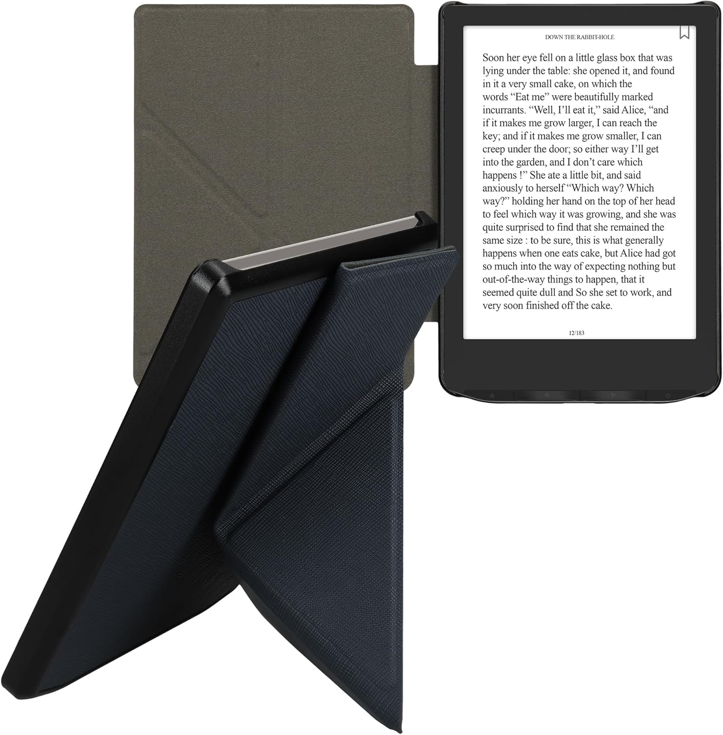 Pouzdro KW Mobile - Origami Dark Blue - 23SD002C - pro Pocketbook 629 Verse / 634 Verse Pro / 634 Verse Color - tmavě modré