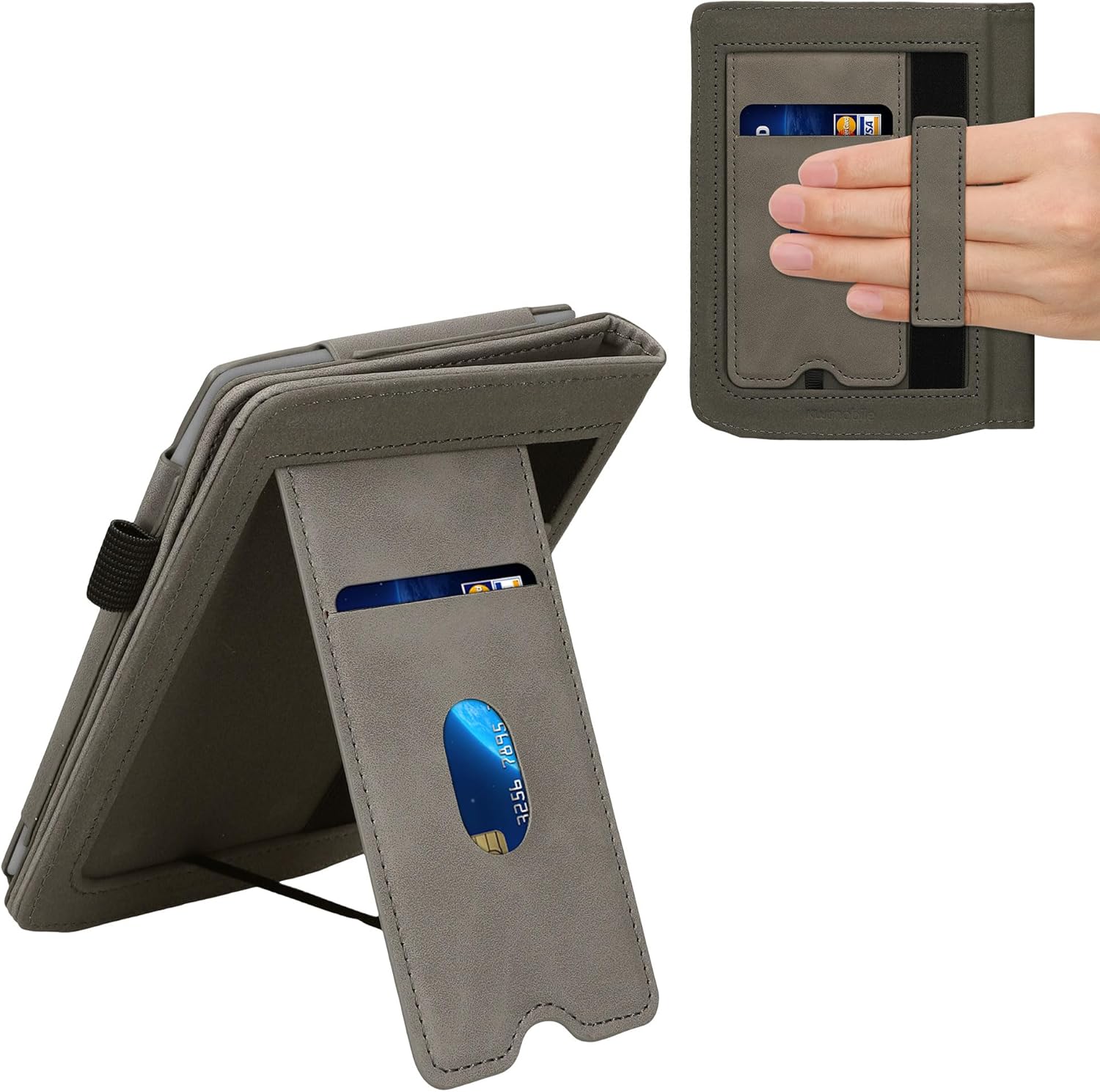 Pouzdro KW Mobile - Brushed Heart - 23SF002C - pro Pocketbook 629 Verse / 634 Verse Pro / Color - šedé