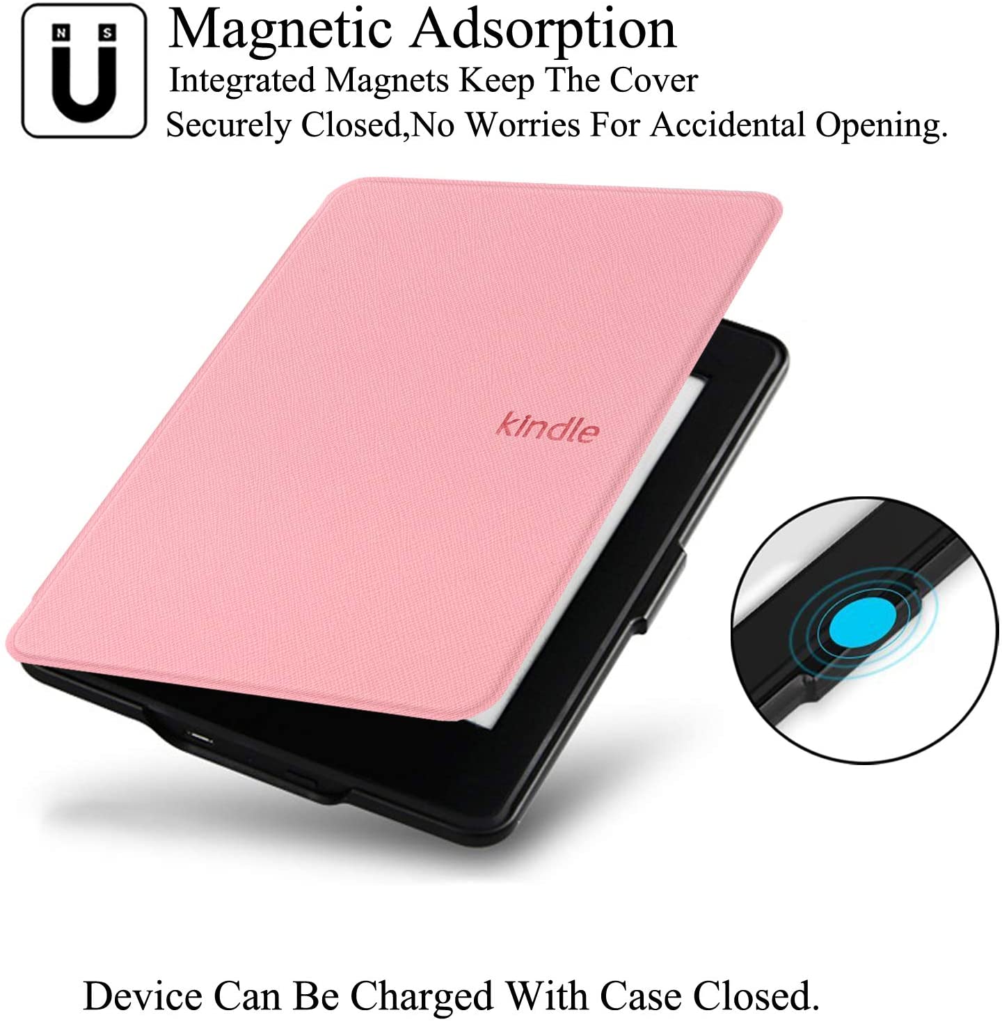 Durable Lock DL-1291 - pouzdro pro Amazon Kindle 2020 / 2019 - světle růžové