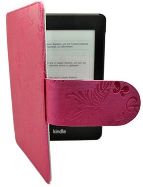 Obal na čtečku Amazon Kindle Paperwhite 1, 2, 3 Butterfly KPB01 - Durable Lock, tmavě růžové
