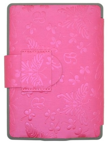 Obal na čtečku Amazon Kindle Paperwhite 1, 2, 3 Butterfly KPB01 - Durable Lock, tmavě růžové