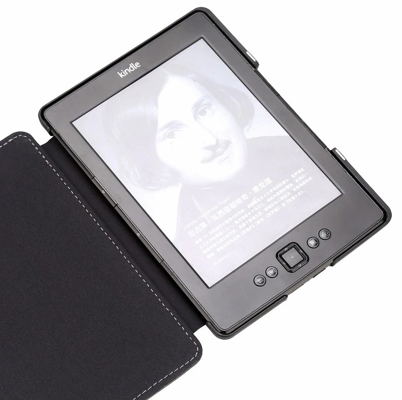 Amazon Kindle 4 / 5 Durable Lock - AKF04 - tmavě modré pouzdro, magnet