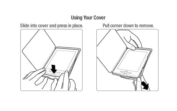 Amazon Kindle 4,5 Hard Back HAB05 - Durable Lock, hnědé, bez stojánku