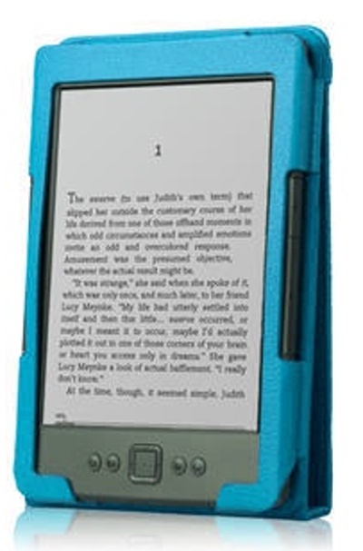 Shield Pro SCA02 Amazon Kindle 4, 5 - polohovatelný stojánek, pouzdro světle modré