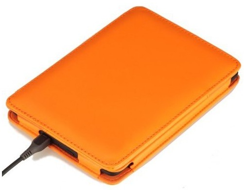 Amazon Kindle 6 FORTRESS FT154 oranžové pouzdro - magnet, kapsa