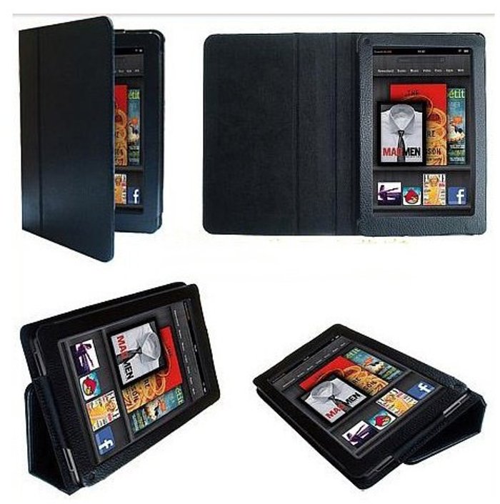 Protect PT519 pro Amazon Kindle Fire 2. gen 7" černé - pouzdro, stojánek