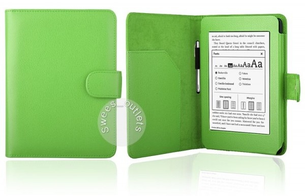 Pouzdro pro Amazon Kindle Paperwhite 1, 2, 3 - Protect PT142 - zelené, magnet, AutoSleep
