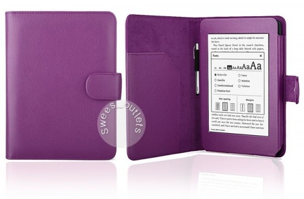 Pouzdro pro Amazon Kindle Paperwhite 1, 2, 3 - Protect PT138 - fialové, magnet, AutoSleep