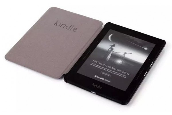 Pouzdro Durable Lock pro Amazon Kindle Voyage - červené, magnet, AutoSleep