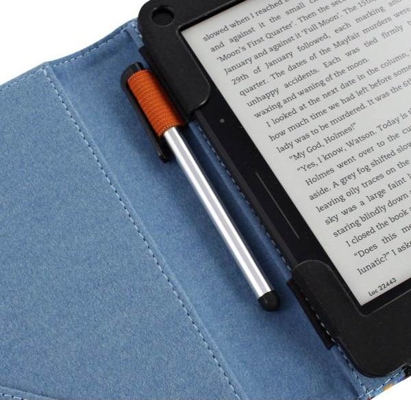 Pouzdro Lente Designs pro Amazon Kindle Voyage - motiv Sienna Stripes