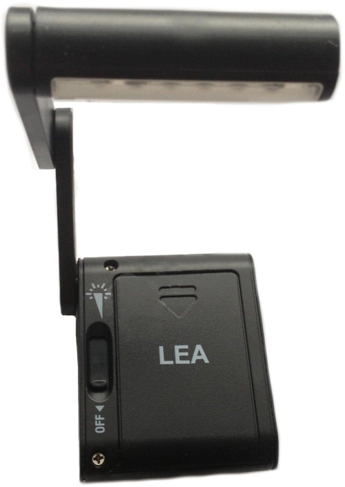 LEA lampička kloubová Booklights - T-HL-360, 12 LED, pro všechny čtečky knih - černá