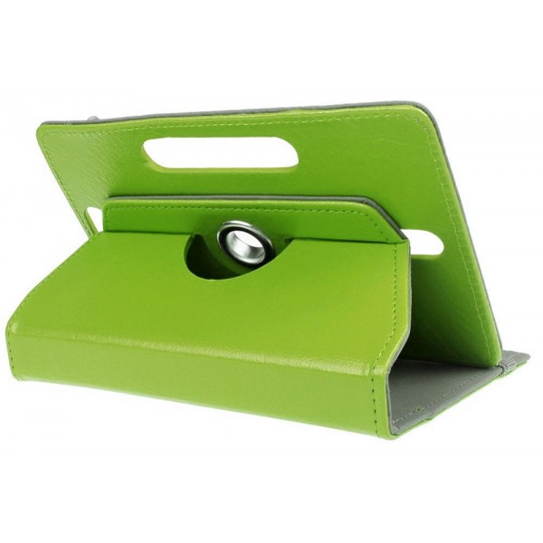 Univerzální pouzdro pro čtečky knih a tablety, velikost 6-8" - Atmoog AKC09 - univerzální otočné pouzdro se stojánkem - zelené