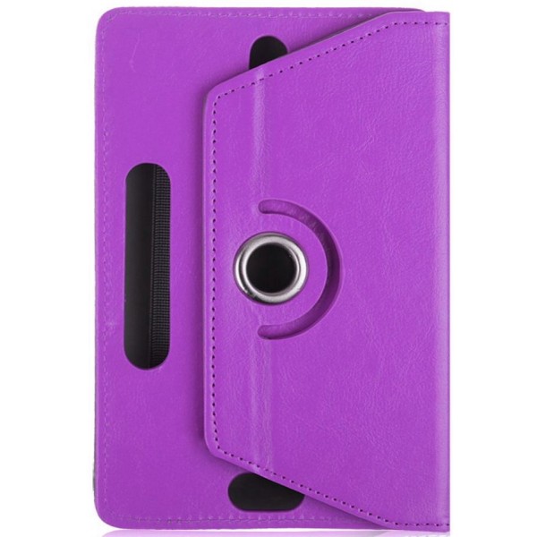 Univerzální pouzdro pro čtečky knih a tablety, velikost 6-8" - Atmoog AKC04 - univerzální otočné pouzdro se stojánkem - fialové