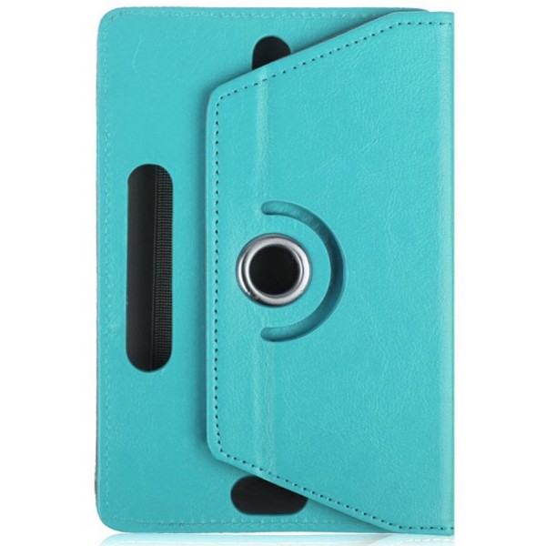 Univerzální pouzdro pro čtečky knih a tablety, velikost 6-8" - Atmoog AKC08 - univerzální otočné pouzdro se stojánkem - tyrkysové
