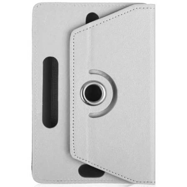 Univerzální pouzdro pro čtečky knih a tablety, velikost 6-8" - Atmoog AKC01 - univerzální otočné pouzdro se stojánkem - bílé