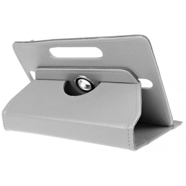 Univerzální pouzdro pro čtečky knih a tablety, velikost 6-8" - Atmoog AKC01 - univerzální otočné pouzdro se stojánkem - bílé