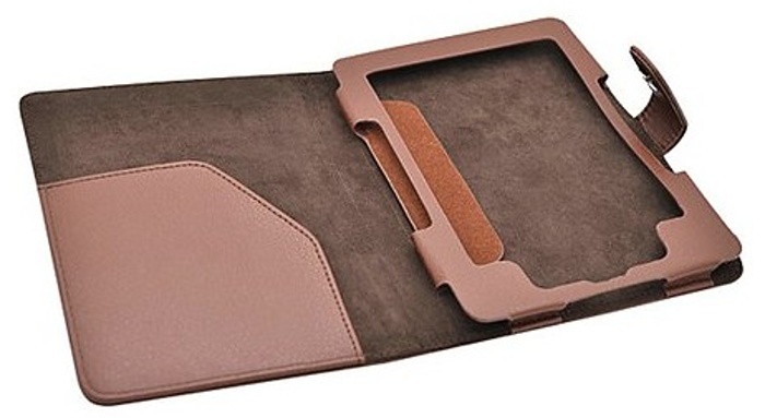 Obal na čtečku Pocketbook 614 / 615 / 622 / 623 / 624 / 625 / 626 / 631 / 640 / 641 - FORTRESS FT142, hnědé, magnet