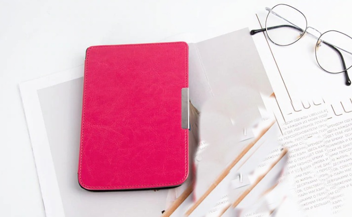 Obal na čtečku Pocketbook 614 / 615 / 624 / 625 / 626 - Durable Lock, tmavě růžové, magnet