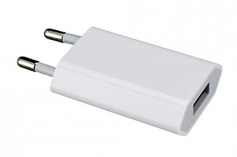 USB síťový adaptér - AR-1001 - Univerzální nabíječka, 5V/1A - bílý