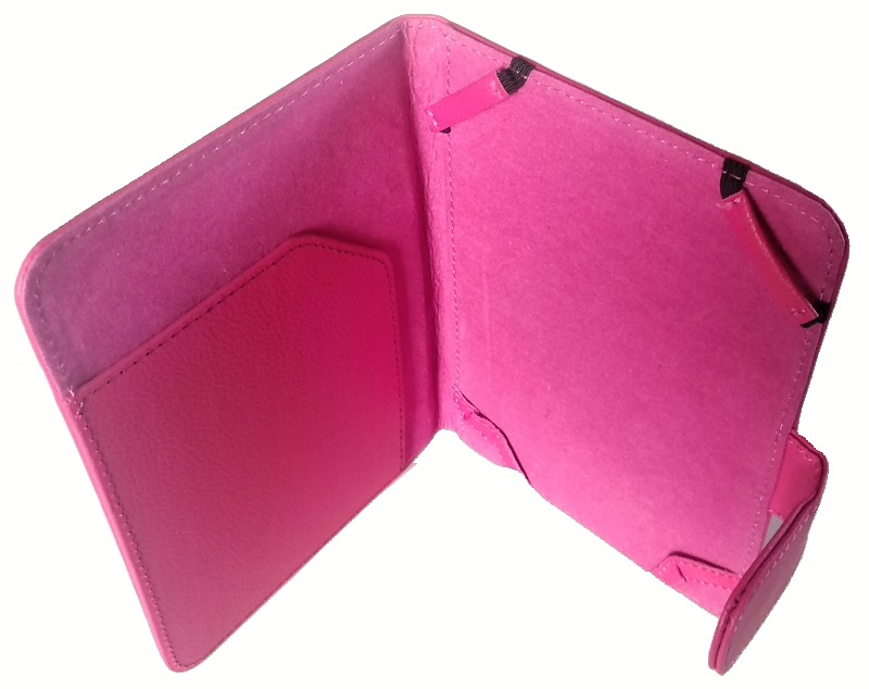 Univerzální pouzdro pro čtečky knih - Fortress FT163 Universal - pouzdro univerzální pro všechny čtečky knih - tmavě růžové, magnet