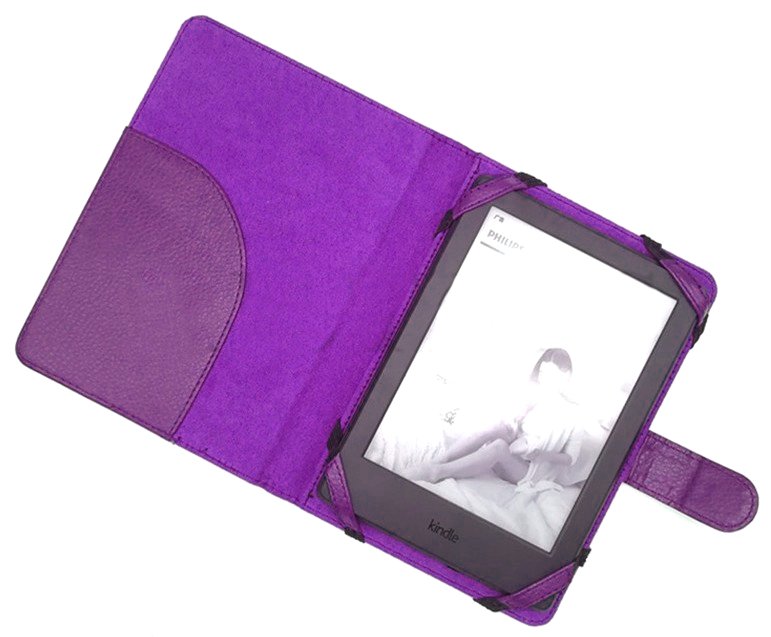 Univerzální pouzdro pro čtečky knih - Fortress FT159 Universal - pouzdro univerzální pro všechny čtečky knih - fialové, magnet