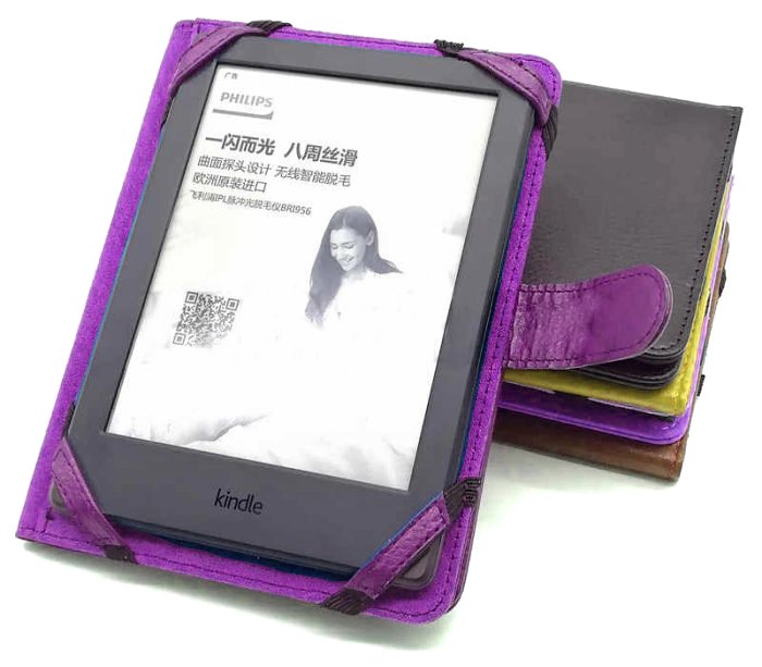 Univerzální pouzdro pro čtečky knih - Fortress FT159 Universal - pouzdro univerzální pro všechny čtečky knih - fialové, magnet
