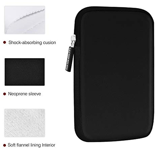 Univerzální pouzdro na zip - Sli-Zip66 - Sleeve Zip pouzdro pro všechny čtečky knih - černé, neopren