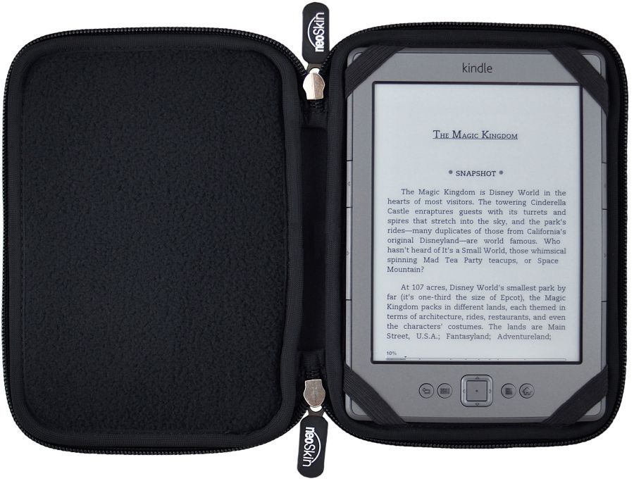 Univerzální pouzdro na zip - Sli-Zip66 - Sleeve Zip pouzdro pro všechny čtečky knih - černé, neopren