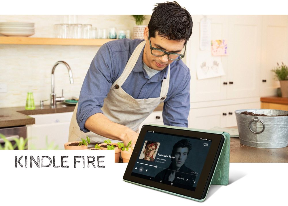 Amazon Kindle Fire 7 - 16 GB, WiFi, Bluetooth, IPS displej, černý