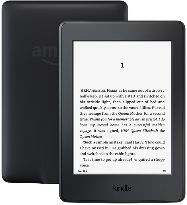Amazon Kindle Paperwhite 3 - bez reklam, černý - WiFi, 4 GB