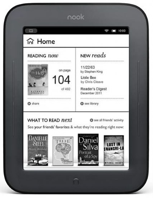 Barnes Noble Nook Simple Touch 2 GB WiFi BONUSY