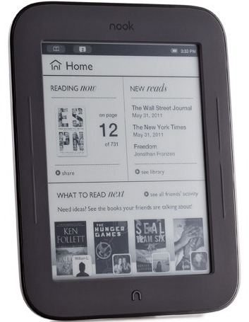 Barnes & Noble Nook Simple Touch - 2 GB, WiFi, černý