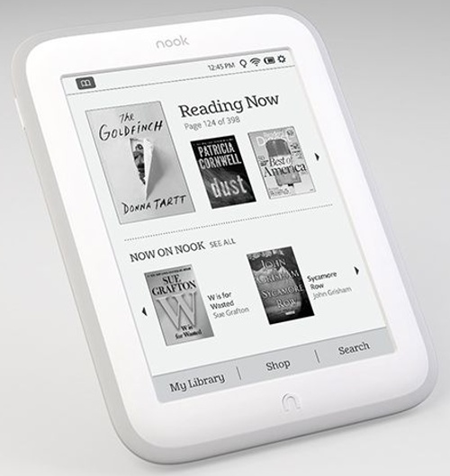 Barnes & Noble Nook Simple Touch GlowLight - 2 GB, WiFi, bílý