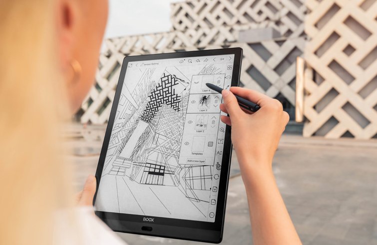 Onyx Boox Max Lumi - 64 GB, WiFi, 13,3", BT, audio, android, černý, Wacom stylus