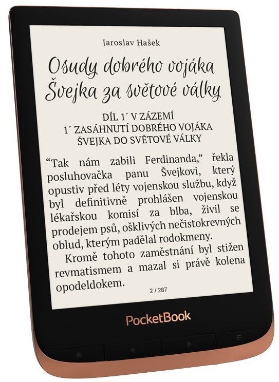 PocketBook 632 Touch HD 3 - Spicy Copper, 16GB, WiFi, bluetooth, audio, vodotěsný