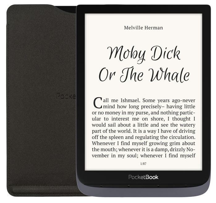 PocketBook 740 InkPad 3 PRO - Metallic Grey (šedý), vodotěsný, 16GB, WiFi, 7,8" displej, pouzdro