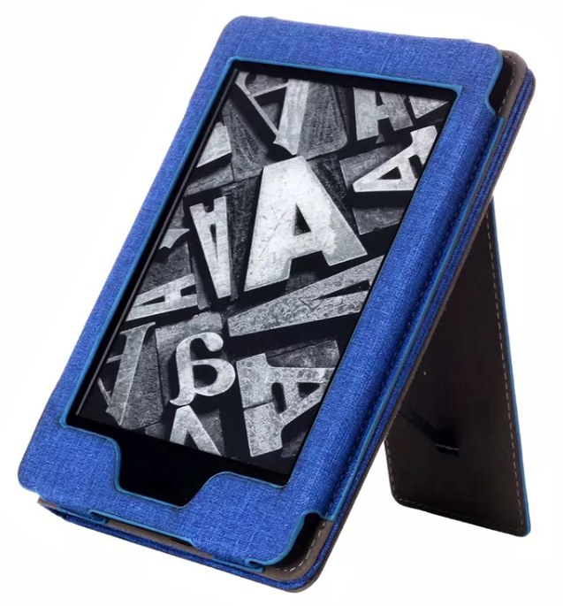 Pouzdro Benello SK-08 na Amazon Kindle Touch / 6 / 8 / 2019 / 2020  - modré (Ocean Blue)