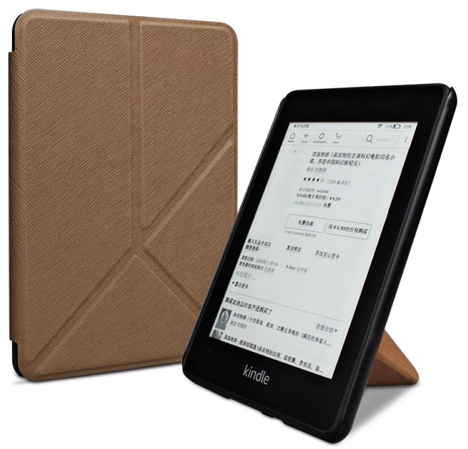 Origami Durable Lock OR47 - pouzdro pro Amazon Kindle Paperwhite 4, magnet, stojánek - hnědé