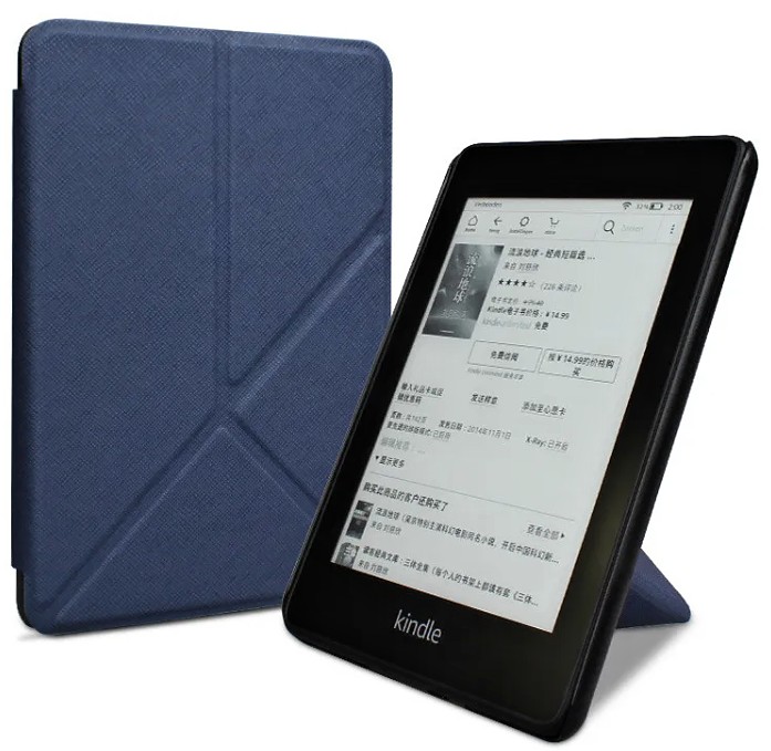 Origami Durable Lock OR48 - pouzdro pro Amazon Kindle Paperwhite 4, magnet, stojánek - tmavě modré