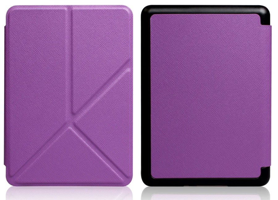 Origami Durable Lock OR64 - pouzdro pro Amazon Kindle 2022, magnet, stojánek - fialové