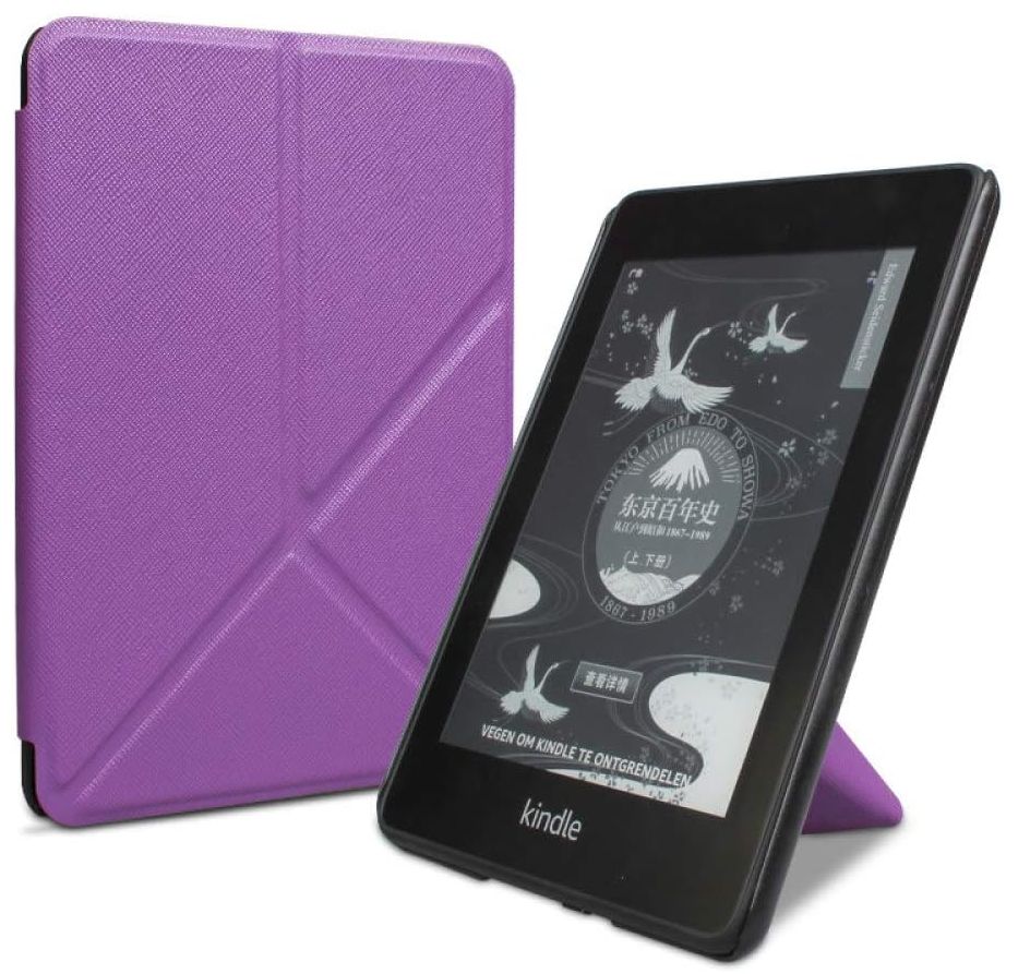 Origami Durable Lock OR64 - pouzdro pro Amazon Kindle 2022, magnet, stojánek - fialové