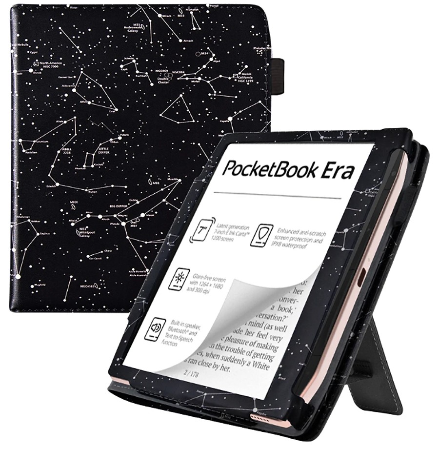 Fortress FT4032 - pouzdro se stojánkem pro Pocketbook 700 Era - motiv Constellation, magnet, AutoSleep