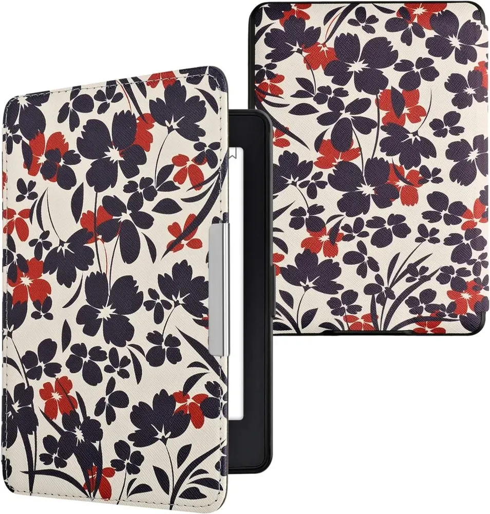 Pouzdro KW Mobile - Flower Illustration - KW2582455 - pro Amazon Kindle Paperwhite 1/2/3 - vícebarevné