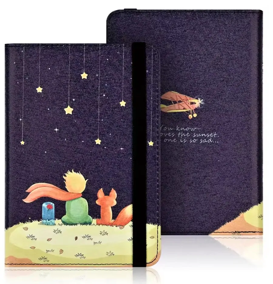 Armori Wraper W008 - univerzální pouzdro na čtečky knih, 6" displej - motiv Little Prince