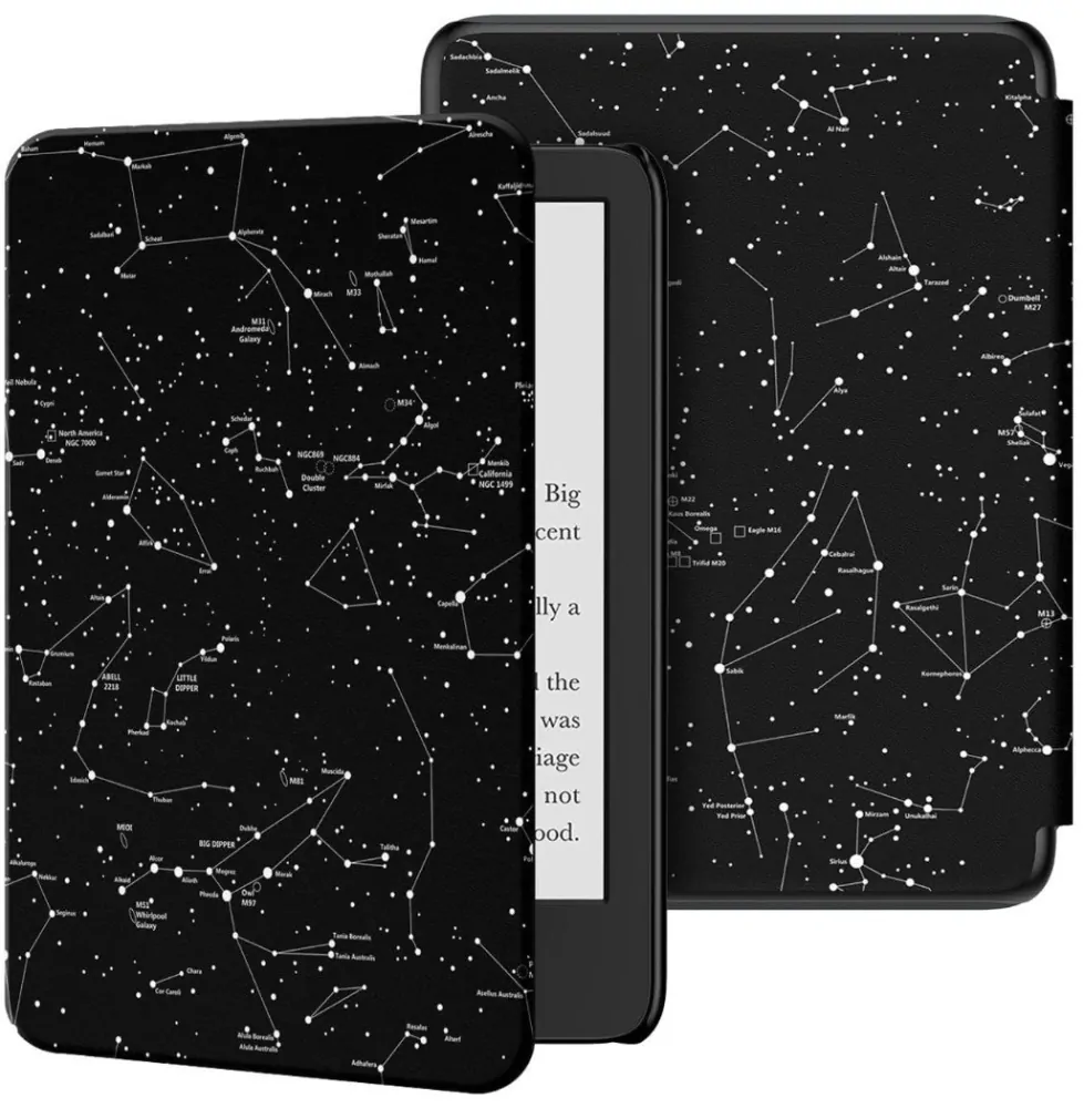 Armori Trimer T152, pouzdro pro Amazon Kindle 8 (2016) - magnetické zavírání, AutoSleep, motiv Constellation