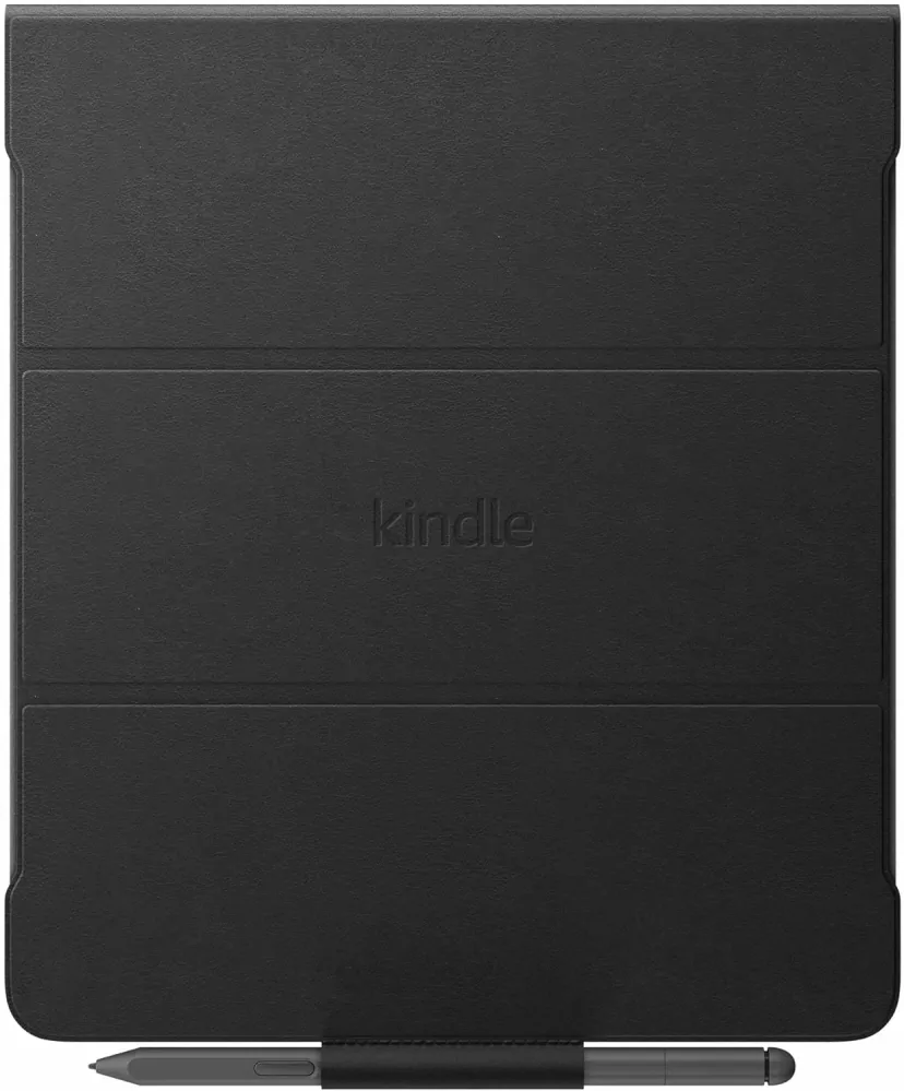 Originální pouzdro Amazon Kindle Scribe - KSLEBL, pravá kůže, stojánek, černé