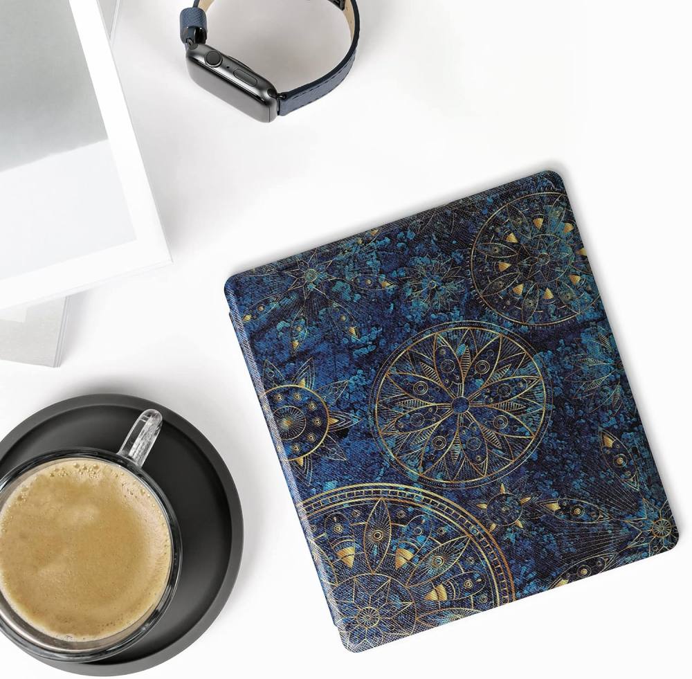 Pouzdro KW Mobile - Golden Mandalas - KW4941725 - pro Amazon Kindle Oasis 2/3 - vícebarevné