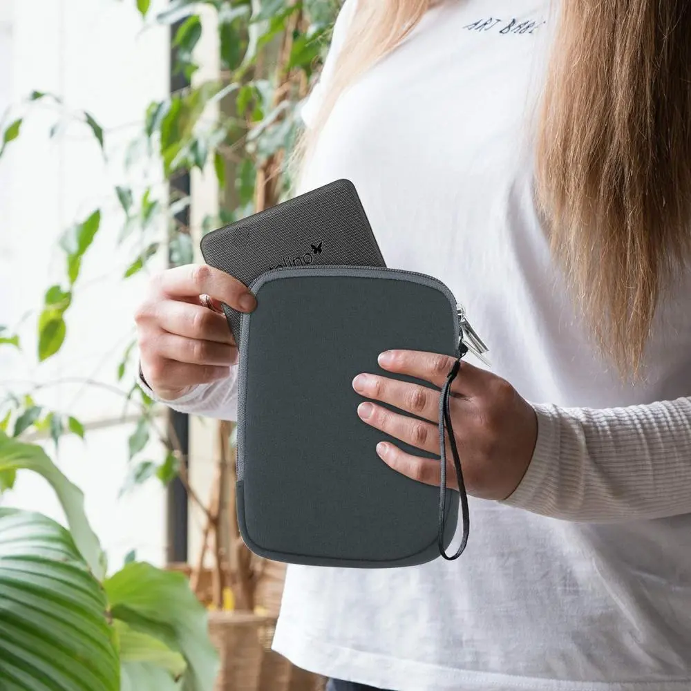 Pouzdro KW Mobile Neoprene Zipper - KW5033422 - Univerzální pouzdro pro čtečky 6" - šedé